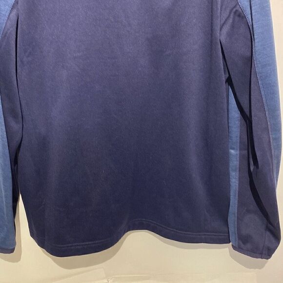 Callaway Men's Blue Mock Neck Quarter Zip Tech Fleece Jacket Size Medium - Picture 5 of 9